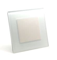 illucio White Designer Single Blanking Plate