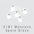 Oaks Lighting 2181 GL MANZANO SPARE GLASS