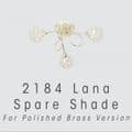 Oaks Lighting 2184 GL PB - LANA SPARE GLASS BRASS