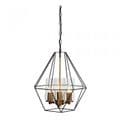 Oaks Lighting 2705/3 BK - WILTZ BLACK WITH ANTIQUE GOL