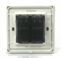 Trendi 2 Gang Artistic Modern Glossy Tactile Home Automation Switch Bright Teal
