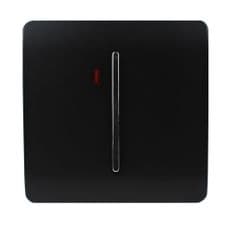 Trendi Artistic Modern Glossy 45 A Cooker Tactile Light Switch & Neon Insert Piano Black ART-WHS2BK