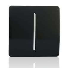 Trendi Artistic Modern Glossy Tactile Auto Retractive Home Automation light Switch Piano Black