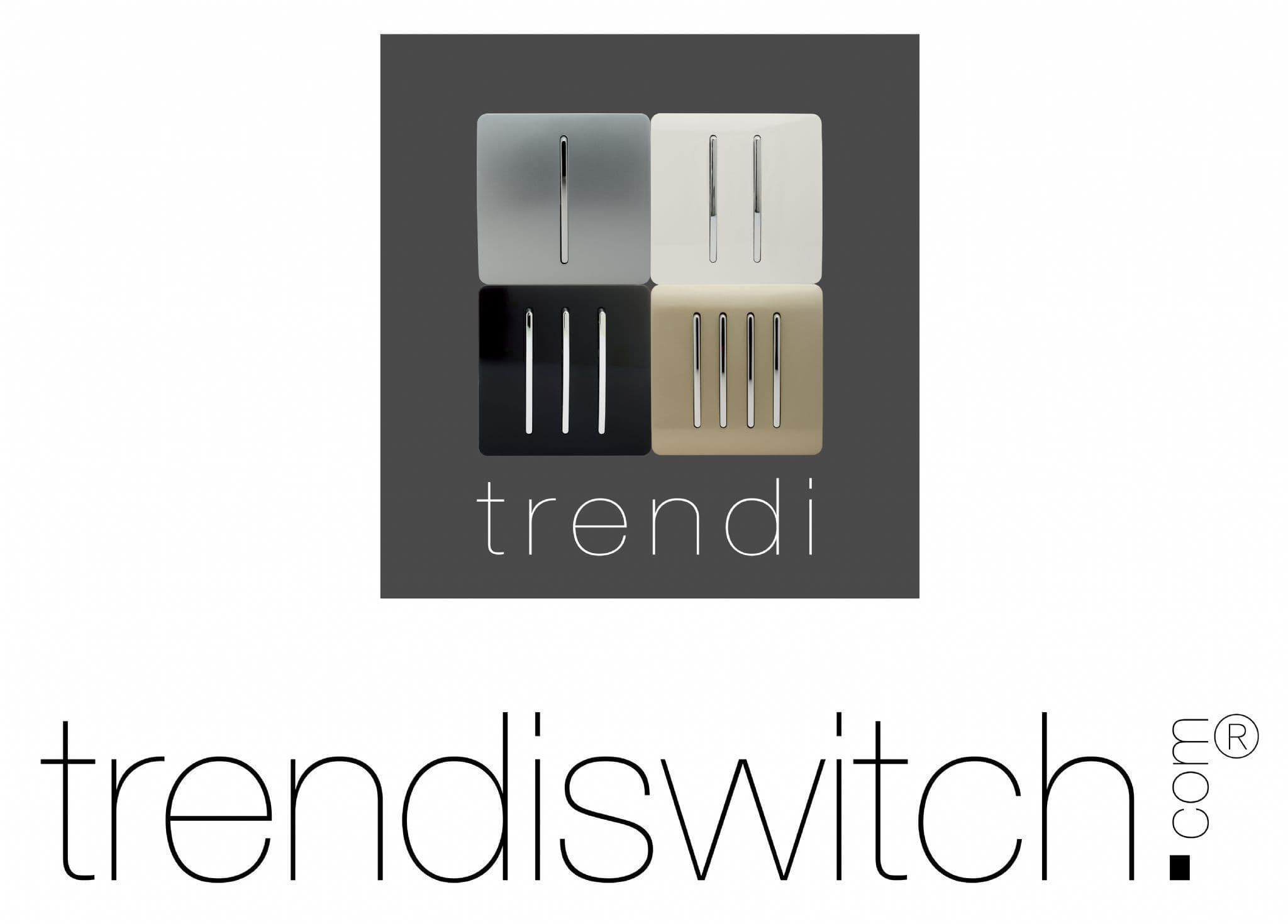 Trendi Switch Artistic Modern Glossy Switches & Sockets Garage Trade