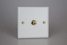 Varilight 1-Gang 10A 1- or 2-Way Toggle Switch in Matt White