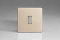 Varilight 1-Gang 10A 1-Way Push-to-Make Retractive Momentary Switch in Satin