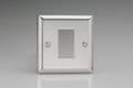 Varilight 1 Gang Datagrid Face Plate (For 1 Data Module) Mirror Chrome XCG1