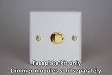 Varilight 1-Gang Matrix Kit For Rotary Dimmers in Matt White