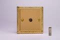 Varilight 1 Gang Satellite Socket F-Type Georgian Brass Finish XG8S