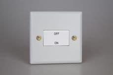 Varilight 10A Fan Isolating Switch (3 Pole) in Matt White