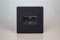 Varilight 10A Fan Isolating Switch (3 Pole) in Screwless Matt Black