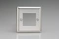 Varilight 2 Gang Datagrid Face Plate (For 2 Data Modules) Mirror Chrome XCG2