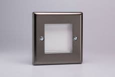 Varilight 2 Gang Datagrid Face Plate (For 2 Data Modules) Pewter/Slate Grey - XRG2