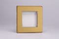 Varilight 2 Gang Datagrid Face Plate (For 2 Data Modules) Screwless Brushed Brass XDBG2S