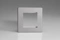 Varilight 2 Gang Datagrid Face Plate (For 2 Data Modules) Screwless Matt Chrome XDSG2S