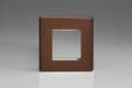 Varilight 2 Gang Datagrid Face Plate (For 2 Data Modules) Screwless Mocha XDMG2S