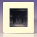 Varilight 2 Gang Datagrid Plate Screwless Chocolate White with Brush Inserts for Data Cables
