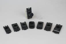 Varilight 2-Way Push-On/Off Rotary Dimmer 40-400W (1 Grid Space) Powergrid Module in Black -