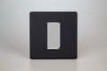 Varilight DataGrid Plate (1 Grid Space) in Screwless Matt Black