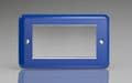 Varilight Lily 4 Gang Datagrid Face Plate For 4 Data Module Reflex Royal Blue XYG4.RB