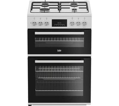 Beko FDD6231W 60cm Dual Fuel Cooker In White