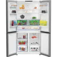 Beko GN446224VPS Frost Free Multi-door American Fridge Freezer - Stainless Steel Effect