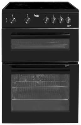 Beko KTC611K 60cm Ceramic Cooker In Black