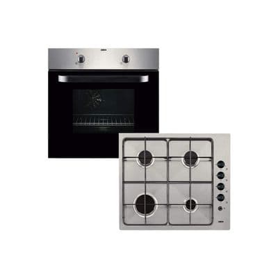 Zanussi ZPGF4030X Electric Single Oven And Gas Hob Pack