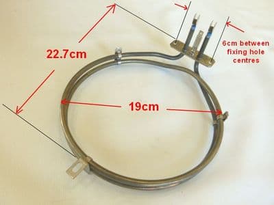 CANNON 10583G 10585G 10588G 10682G 10685G 10688G FAN OVEN ELEMENT