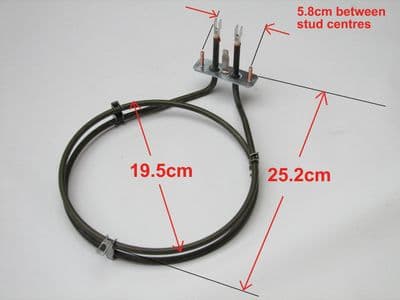 CDA fan oven element ELEBNT2277