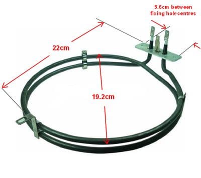 CDA fan oven element ELEDEL25004IRCA