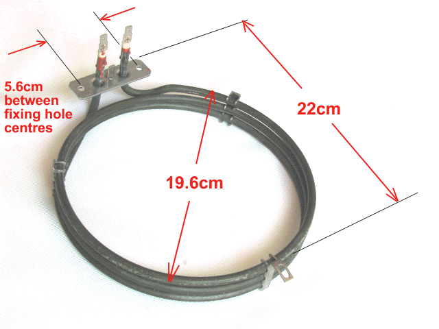 CDA fan oven element ELEHM03H