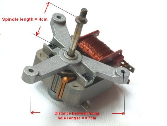 Electrolux convection fan motor MTREL5707
