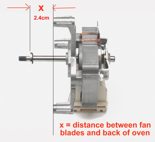 Electrolux convection fan motor MTRZN4102