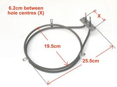 Indesit fan oven element ELEAR08Budget