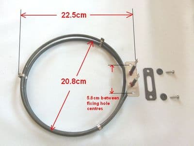 John Lewis fan oven element ELEZN14016Gen