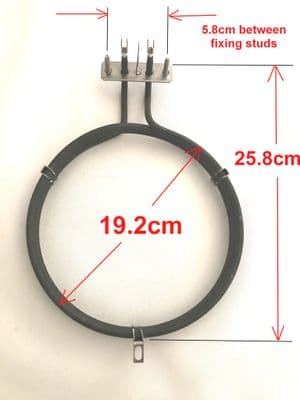 Miele fan oven element ELEML1001