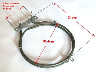 Rangemaster fan oven element ELERAN71400