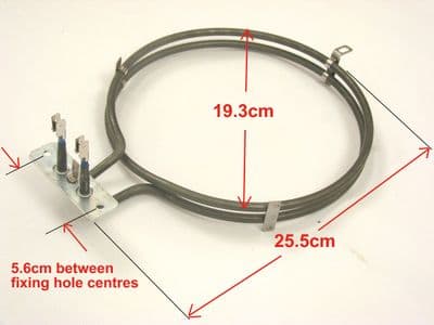 Tricity fan oven element ELEEL04Gen