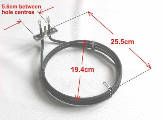 Zanussi fan oven element ELEZN5052Budget
