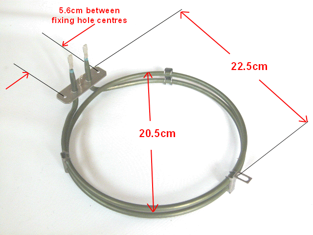 Zanussi fan oven element ELEZN5124HBudget