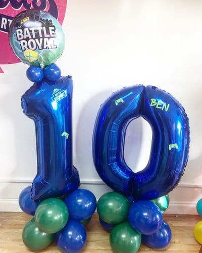 Battle Royale  Personalised Number Balloon