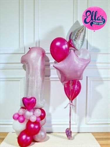 Bespoke 1st Birthday Pink Ombre Package