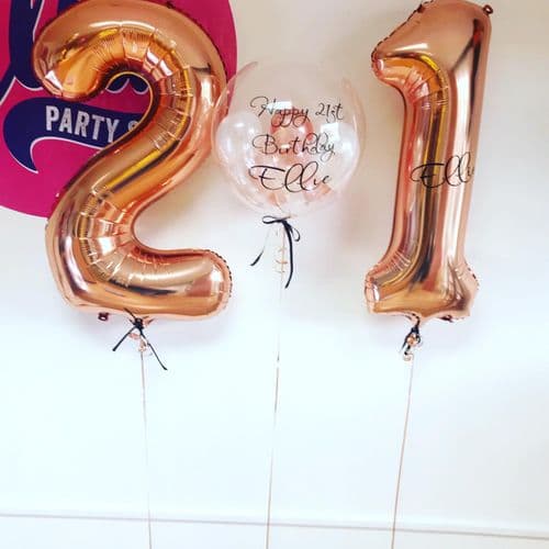 Bubble Balloon and  Number Package