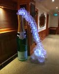 Champagne Bottle Bubbles Display with LEDS