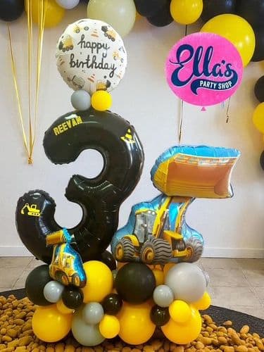 Construction Themed Deluxe Balloon  Display