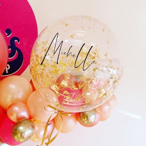 Foil Leaf Personalised Bubble