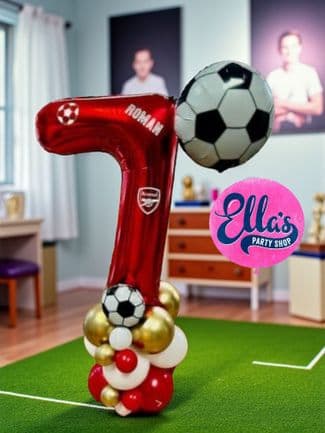 Football Deluxe Number Stack & Floating Football Balloon