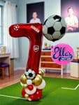 Football Deluxe Number Stack & Floating Football Balloon