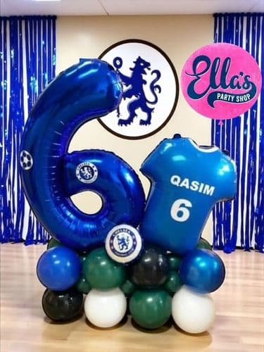 Football Deluxe Number Stack & Shirt Display (Choose your team)